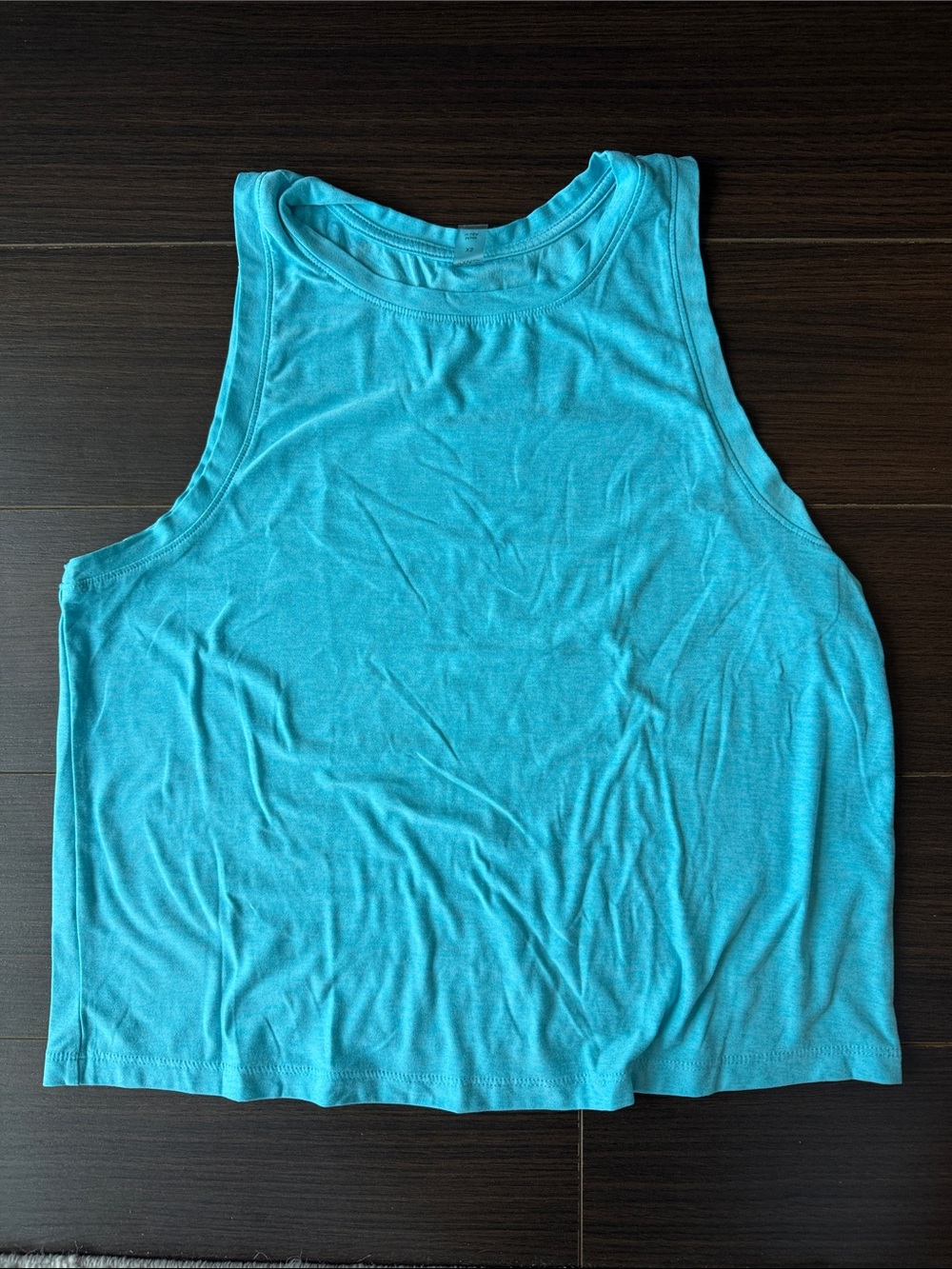 Beyond Yoga Spacedye Slim Racerback Cropped Tank turquoise Sz XS
